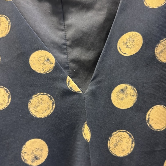 Maggy London Dot Print V-Neck Sleeveless Dress With Pockets Size 20 Used - Picture 7 of 16